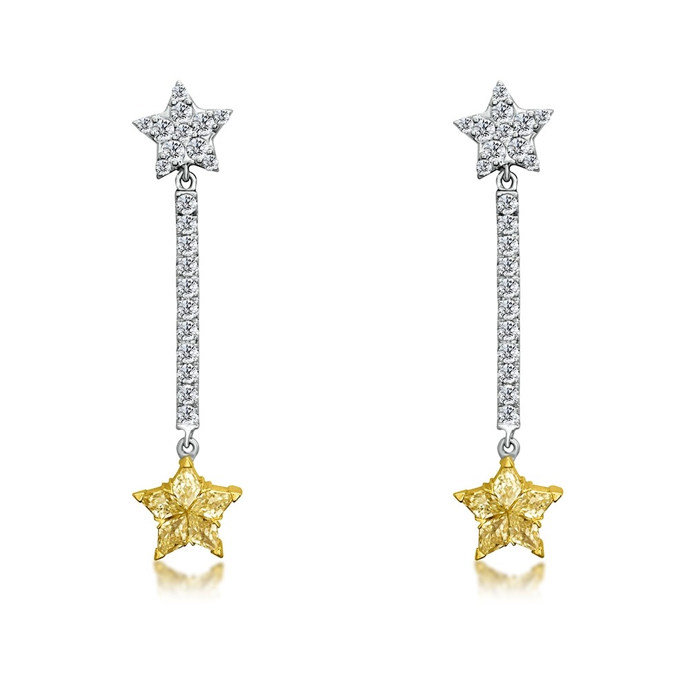 Yellow star 2025 earrings