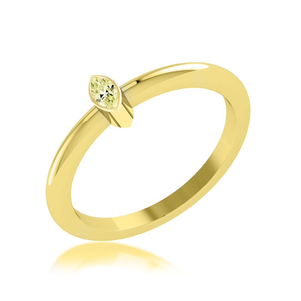 natural fancy yellow marquise diamond ring 