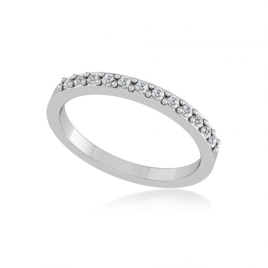 Lidia White Diamond Band for Women