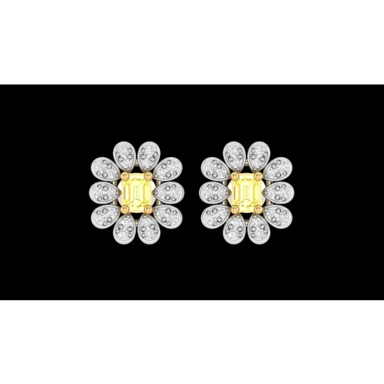 New Round Diamond Earrings